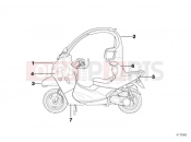 BMW Motorrad BMW 2003 C1, c1 200 C1 (0191) Primed parts