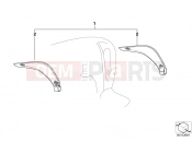 BMW Motorrad BMW 2003 C1, c1 200 C1 (0191) Textile wind deflector, lateral