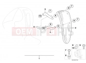 BMW Motorrad BMW 2003 C1, c1 200 C1 (0191) Textile wind deflector, rear