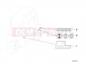 BMW Motorrad BMW 2003 C1, c1 200 C1 (0191) Sticker, Executive