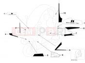 BMW Motorrad BMW 2003 C1, c1 200 C1 (0191) Williams F1 sticker