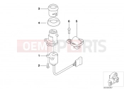 BMW Motorrad BMW 2003 C1, c1 200 C1 (0191) Ignition switch and mounting parts