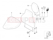 BMW Motorrad BMW 2003 C1, c1 200 C1 (0191) Driver's seat backrest