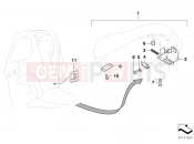 BMW Motorrad BMW 2003 C1, c1 200 C1 (0191) Pillion-passenger seat
