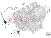 BMW Motorrad BMW 2010 S models S 1000 RR 10 (0507,0517) Engine housing mounting parts