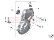 BMW Motorrad BMW 2010 S models S 1000 RR 10 (0507,0517) Engine housing cover, left