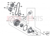 BMW Motorrad BMW 2010 S models S 1000 RR 10 (0507,0517) Water/oil pump