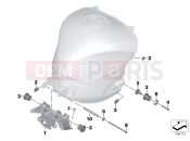 BMW Motorrad BMW 2010 S models S 1000 RR 10 (0507,0517) Fuel tank mounting hardware