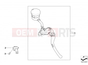 BMW Motorrad BMW 2010 S models S 1000 RR 10 (0507,0517) Handbrake lever