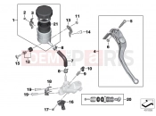 BMW Motorrad BMW 2010 S models S 1000 RR 10 (0507,0517) Single parts, parking brake fitting