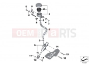 BMW Motorrad BMW 2010 S models S 1000 RR 10 (0507,0517) Rear brake master cylinder w container