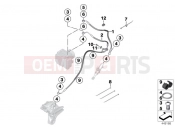 BMW Motorrad BMW 2010 S models S 1000 RR 10 (0507,0517) Brake pipe rear ABS