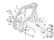 BMW Motorrad BMW 2010 S models S 1000 RR 10 (0507,0517) Engine mount - swing arm pivot