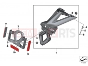 BMW Motorrad BMW 2010 S models S 1000 RR 10 (0507,0517) License plate holder