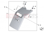 BMW Motorrad BMW 2010 S models S 1000 RR 10 (0507,0517) Mudguard rear