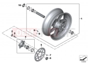 BMW Motorrad BMW 2010 S models S 1000 RR 10 (0507,0517) Forged wheel, rear