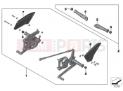 BMW Motorrad BMW 2010 S models S 1000 RR 10 (0507,0517) HP Footpeg system