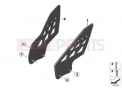 BMW Motorrad BMW 2010 S models S 1000 RR 10 (0507,0517) HP Carbon heel guard