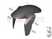 BMW Motorrad BMW 2010 S models S 1000 RR 10 (0507,0517) HP Carbon wheel cover, front