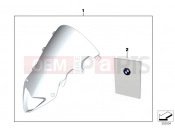 BMW Motorrad BMW 2010 S models S 1000 RR 10 (0507,0517) Windshield, high