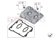 BMW Motorrad BMW 2016 F models K8x F 850 GS (0B09, 0B19) Cylinder head cover
