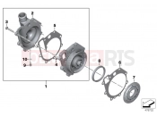 BMW Motorrad BMW 2016 F models K8x F 850 GS (0B09, 0B19) Coolant pump with drive