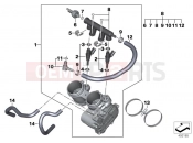 BMW Motorrad BMW 2016 F models K8x F 850 GS (0B09, 0B19) Throttle valve and actuator