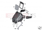 BMW Motorrad BMW 2016 F models K8x F 850 GS (0B09, 0B19) Intake muffler