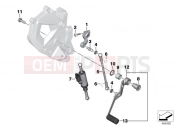 BMW Motorrad BMW 2016 F models K8x F 850 GS (0B09, 0B19) Outside shift-control components