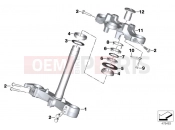BMW Motorrad BMW 2016 F models K8x F 850 GS (0B09, 0B19) Fork brace, bottom/top
