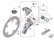 BMW Motorrad BMW 2016 F models K8x F 850 GS (0B09, 0B19) Rear wheel brake