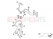 BMW Motorrad BMW 2016 F models K8x F 850 GS (0B09, 0B19) Brake lines, front