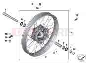BMW Motorrad BMW 2016 F models K8x F 850 GS (0B09, 0B19) Cross spoke wheel front