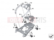 BMW Motorrad BMW 2016 F models K8x F 850 GS (0B09, 0B19) Luggage grid