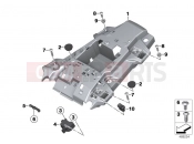 BMW Motorrad BMW 2016 F models K8x F 850 GS (0B09, 0B19) Rear carrier part