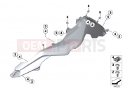 BMW Motorrad BMW 2016 F models K8x F 850 GS (0B09, 0B19) Fairing side panels