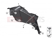 BMW Motorrad BMW 2016 F models K8x F 850 GS (0B09, 0B19) Air ducting, radiator