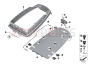 BMW Motorrad BMW 2016 F models K8x F 850 GS (0B09, 0B19) Baseplate, radio units