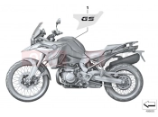 BMW Motorrad BMW 2016 F models K8x F 850 GS (0B09, 0B19) Stick-on label