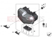 BMW Motorrad BMW 2016 F models K8x F 850 GS (0B09, 0B19) LED headlight - Generation II