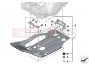 BMW Motorrad BMW 2016 F models K8x F 850 GS (0B09, 0B19) Engine guard, aluminum