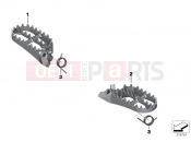 BMW Motorrad BMW 2016 F models K8x F 850 GS (0B09, 0B19) Footrests, Enduro, wide, front