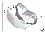 BMW Motorrad BMW 2016 F models K8x F 850 GS (0B09, 0B19) Set of headlight guards