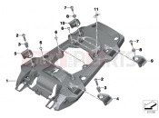 BMW Motorrad BMW 2016 R-Models K5x R 1200 GS (0A01, 0A11) Rear carrier part