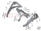 BMW Motorrad BMW 2016 R-Models K5x R 1200 GS (0A01, 0A11) Front panel carrier