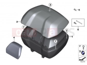 BMW Motorrad BMW 2016 R-Models K5x R 1200 GS (0A01, 0A11) Top Case 49l