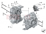 BMW Motorrad BMW 2016 R-Models K5x R 1200 RT (0A03, 0A13) Screw connection, engine housing