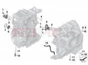 BMW Motorrad BMW 2016 R-Models K5x R 1200 RT (0A03, 0A13) Engine housing mounting parts