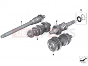 BMW Motorrad BMW 2016 R-Models K5x R 1200 RT (0A03, 0A13) Transmission shafts