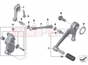 BMW Motorrad BMW 2016 R-Models K5x R 1200 RT (0A03, 0A13) Outside shift-control components